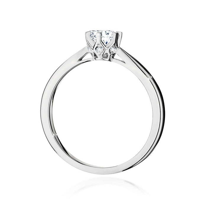 Inel Aur 14K cu Diamante de Laborator 0.46 ct