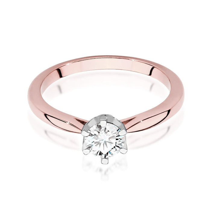 Inel Aur 14K cu Diamante de Laborator 0.56 ct