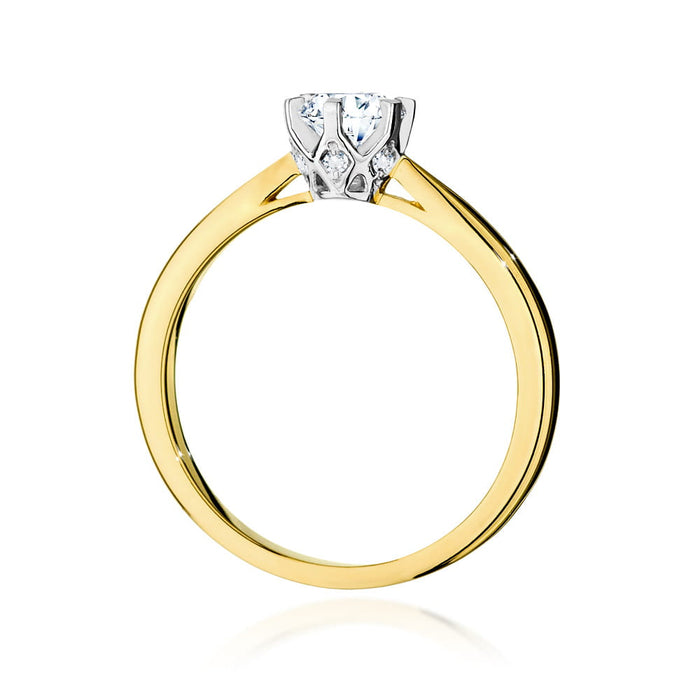 Inel Aur 14K cu Diamante de Laborator 0.56 ct