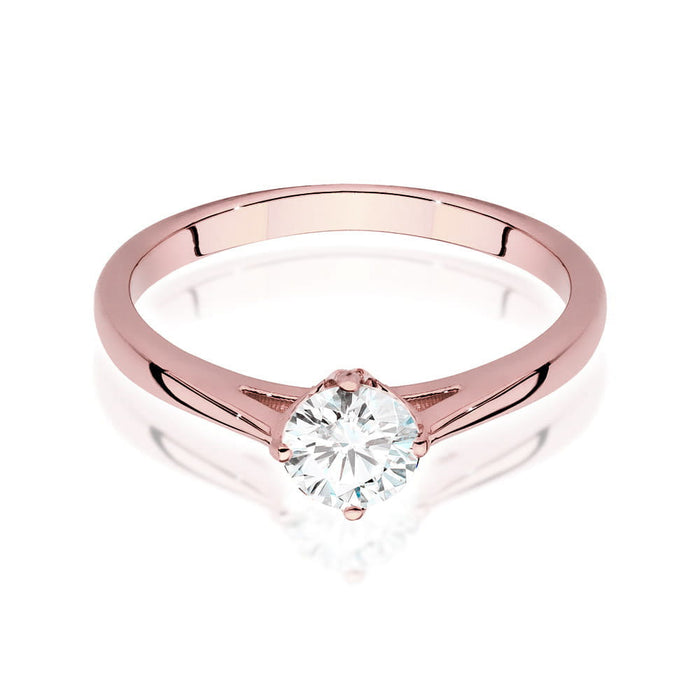 Inel Aur 14K cu Diamante de Laborator 0.50 ct