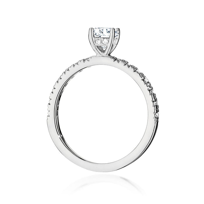 Inel Aur 14K cu Diamante de Laborator 0.64 ct