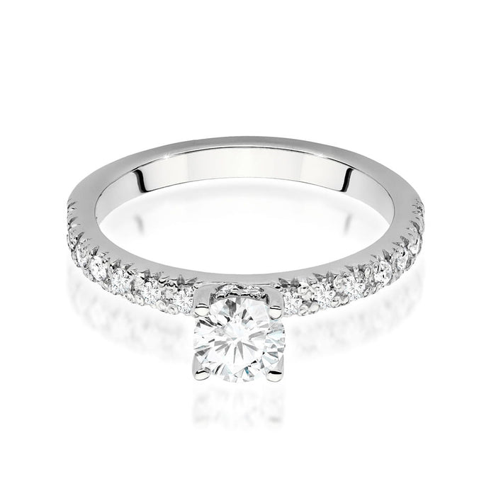 Inel Aur 14K cu Diamante de Laborator 0.74 ct