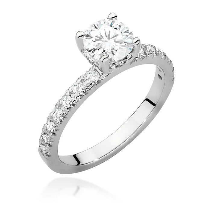 Inel Aur 14K cu Diamante de Laborator 0.96 ct