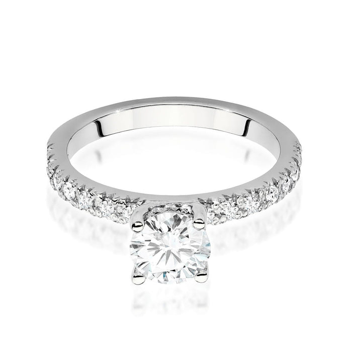 Inel Aur 14K cu Diamante de Laborator 0.96 ct