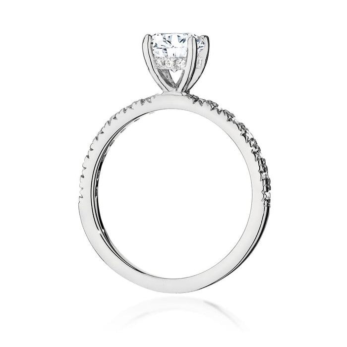 Inel Aur 14K cu Diamante de Laborator 0.96 ct