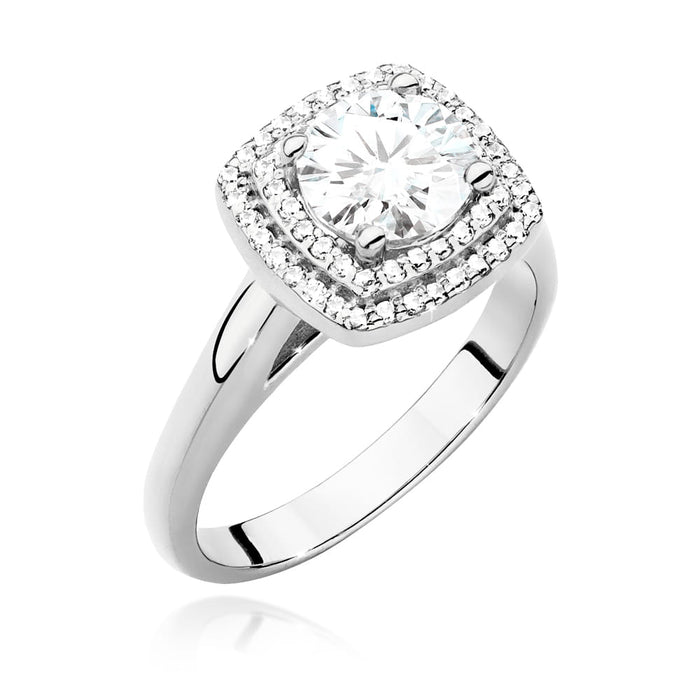 Inel Aur 14K cu Diamante de Laborator 1.28 ct