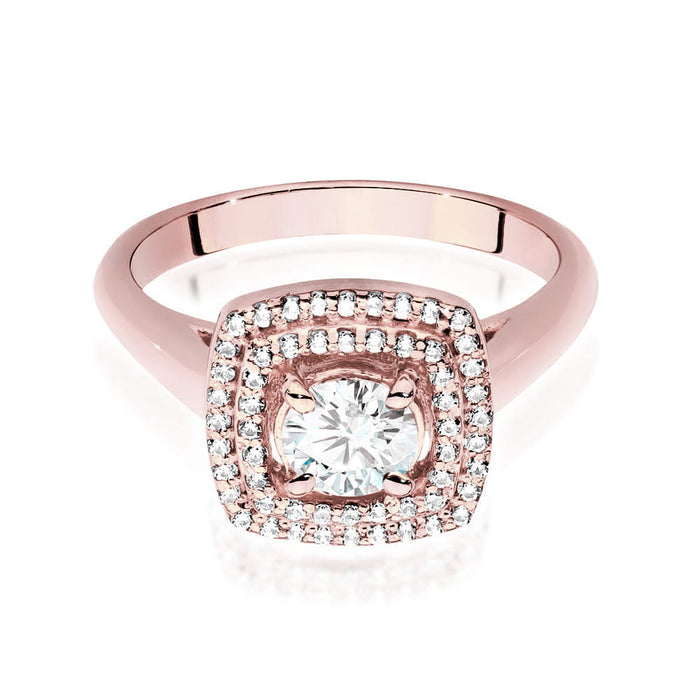 Inel Aur 14K cu Diamante de Laborator 0.78 ct