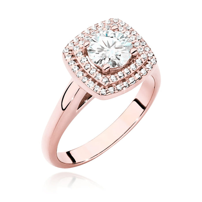 Inel Aur 14K cu Diamante de Laborator 0.98 ct