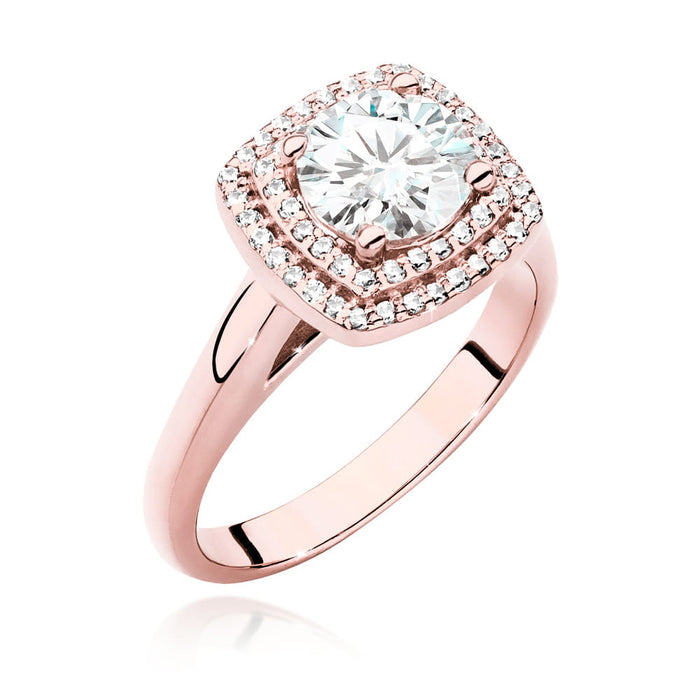 Inel Aur 14K cu Diamante de Laborator 1.28 ct