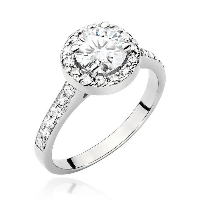 Inel Aur 14K cu Diamante de Laborator 1.38 ct