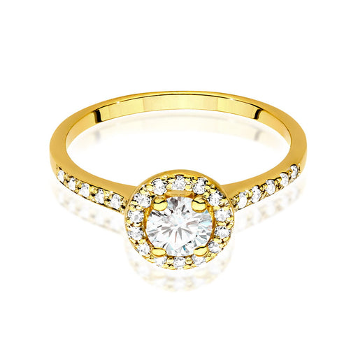 Inel Aur 14K cu Diamante de Laborator 0.74 ct