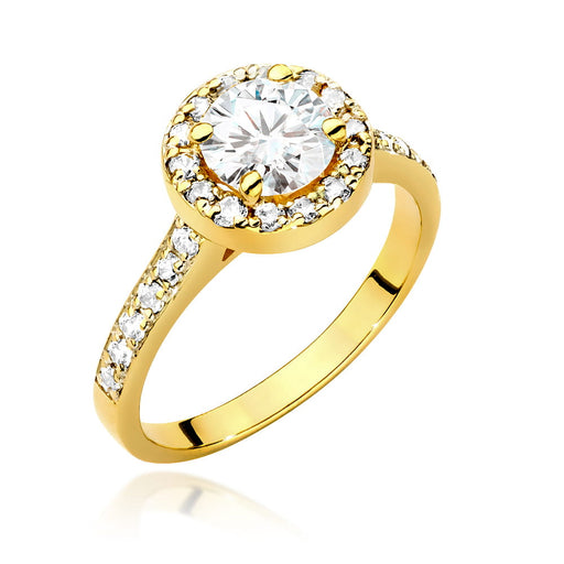 Inel Aur 14K cu Diamante de Laborator 1.08 ct
