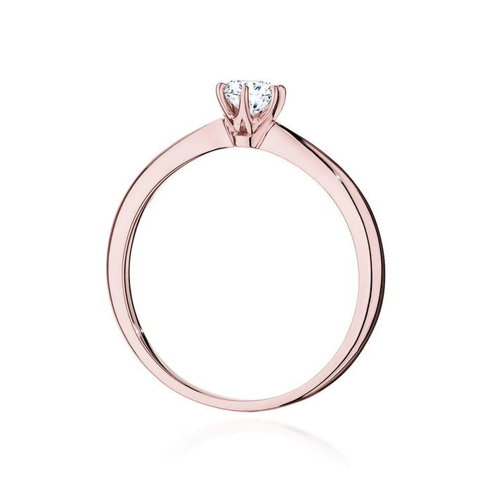 Inel Aur 14K W553 Diamant Cultivat 0.40ct