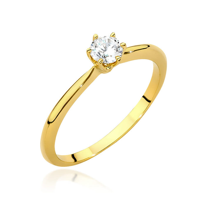 Inel Aur 14K W553 Diamant Cultivat 0.40ct