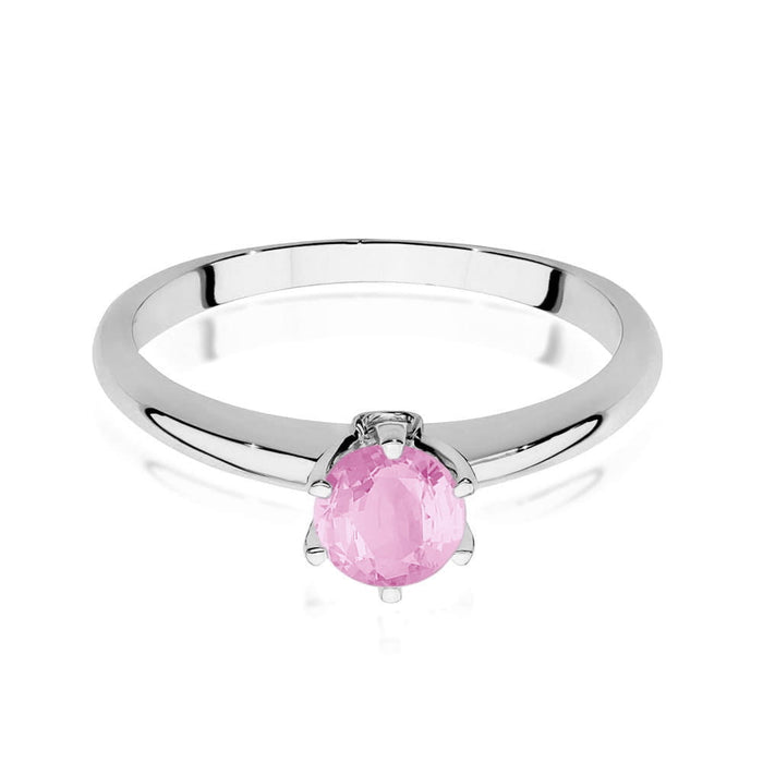 Inel Aur 14K W557 cu Topaz Roz 0,60ct