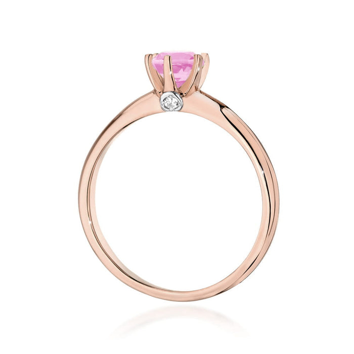 Inel Aur 14K W557 cu Topaz Roz 0,60ct