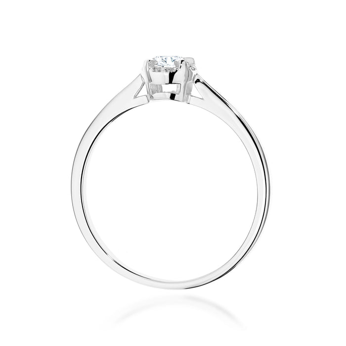 Inel Aur 14K cu Diamante Naturale Naturale 0.14 ct
