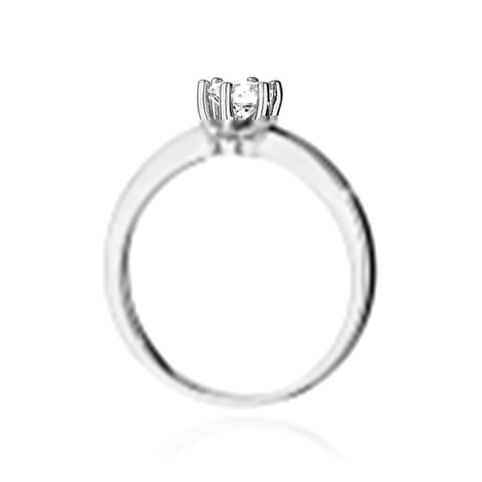 Inel Aur 14K W563 Diamant Cultivat 0.40ct