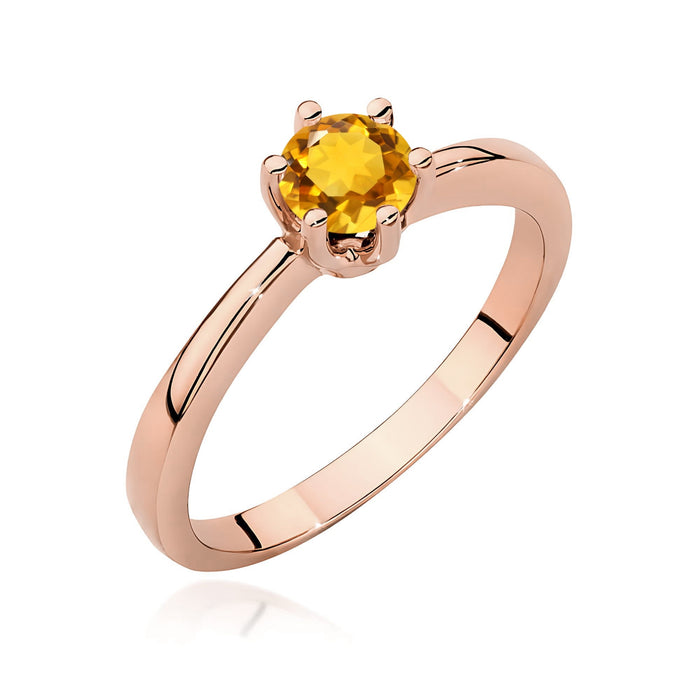 Inel Aur 14K W0563 Citrin 0,50ct