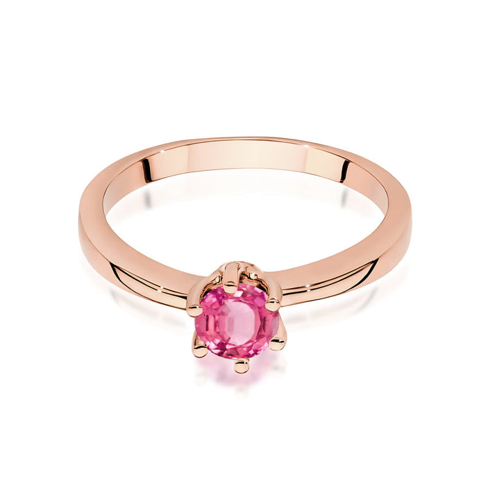 Inel Aur 14K W0563 Topaz Roz 0,60ct