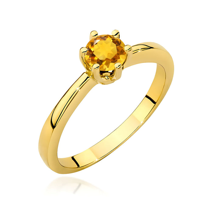 Inel Aur 14K W0563 Citrin 0,50ct