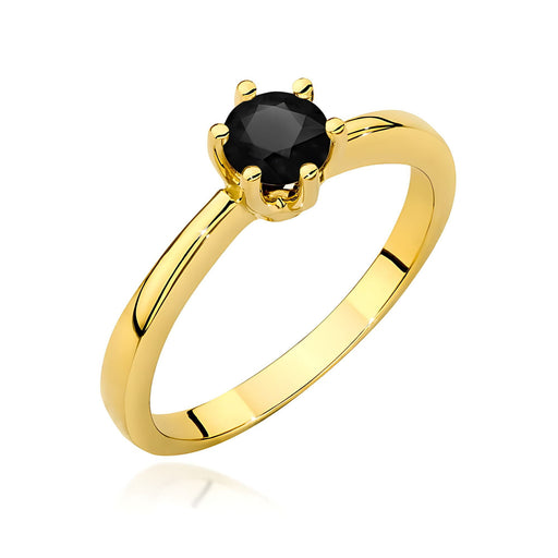 Inel Aur 14K W0563 Diamant Negru 0,50ct