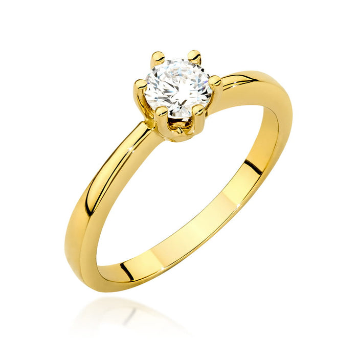 Inel Aur 14K W0563 Diamant 0.40ct