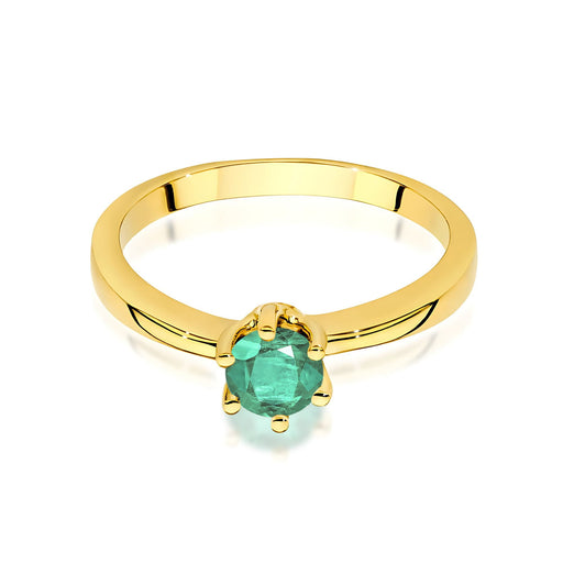 Inel Aur 14K W0563 Smarald 0,50ct