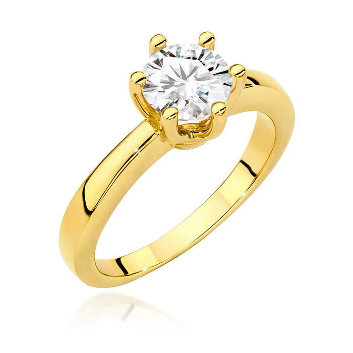 Inel Aur 14K W563 Diamant Cultivat 1.00ct
