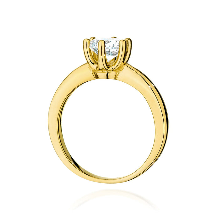 Inel Aur 14K W563 Diamant Cultivat 1.00ct
