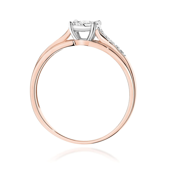 Inel Aur 14K cu Diamante Naturale 0.20 ct