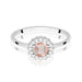 Inel Aur 14K cu Morganit 0.40 ct si Diamante Naturale 0.14 ct