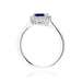 Inel Aur 14K cu Safir 0.50 ct si Diamante Naturale Naturale 0.14 ct