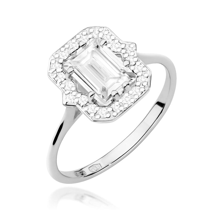 Inel Diamant Aur 14K Emerald 1.00ct W0576