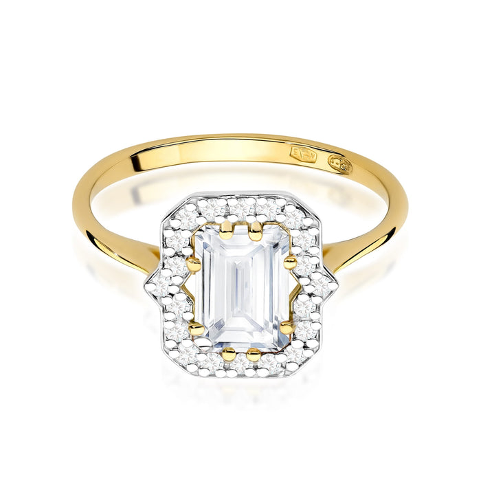 Inel Diamant Aur 14K Emerald 1.00ct W0576