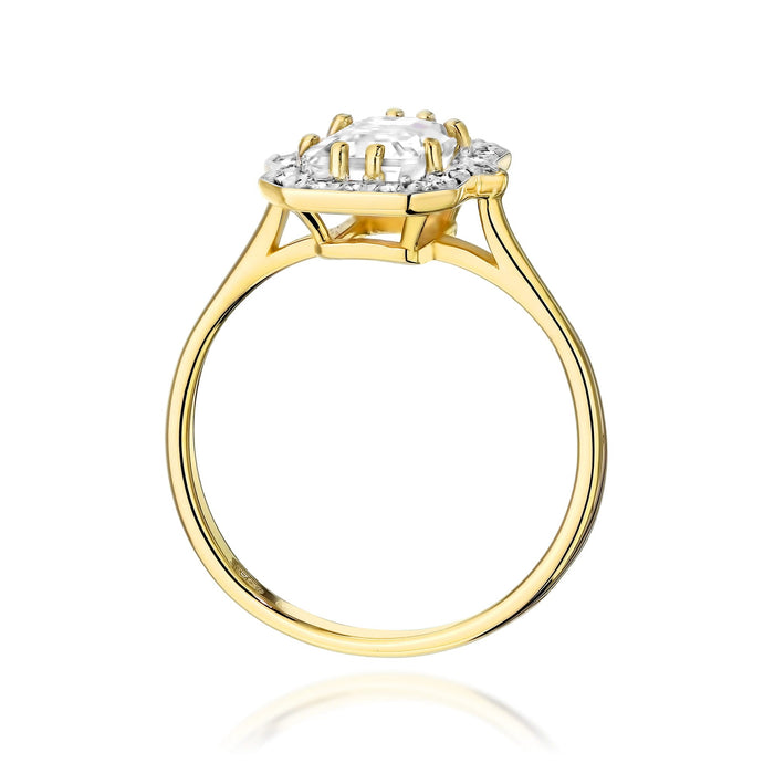 Inel Diamant Aur 14K Emerald 1.00ct W0576