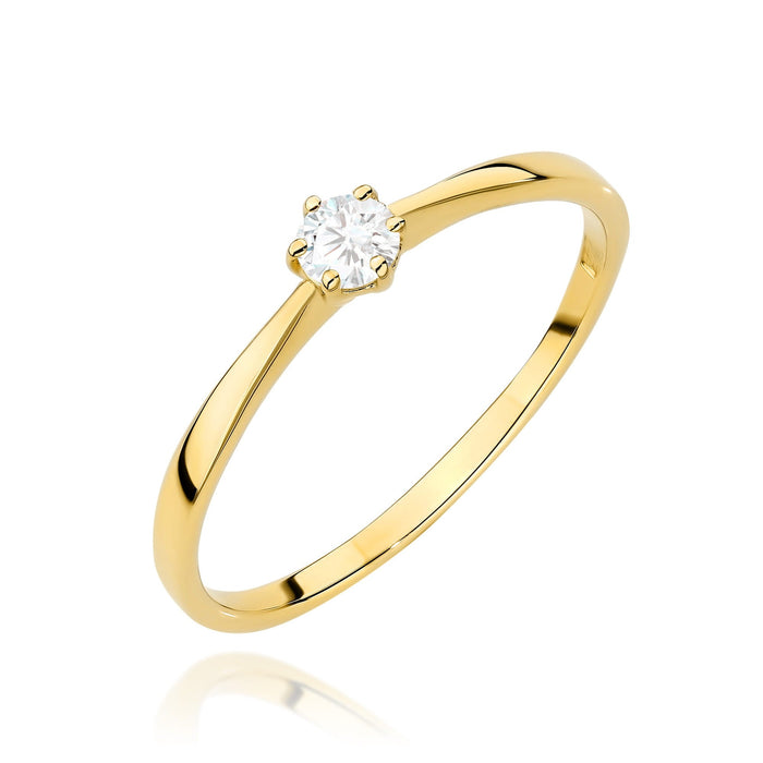 Inel Aur 14K W0579 Diamant 0.10ct