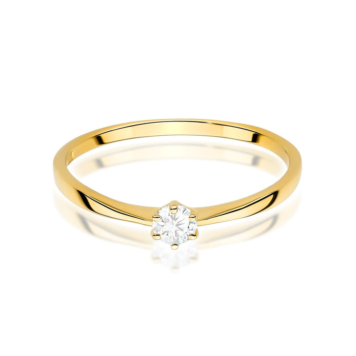 Inel Aur 14K W0579 Diamant 0.10ct