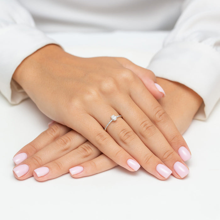 Inel Aur 14K cu Diamante Naturale Naturale 0.38 ct