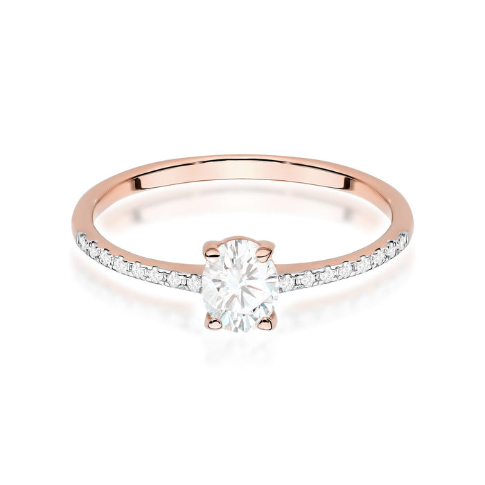 Inel Aur 14K cu Diamante Naturale Naturale 0.38 ct
