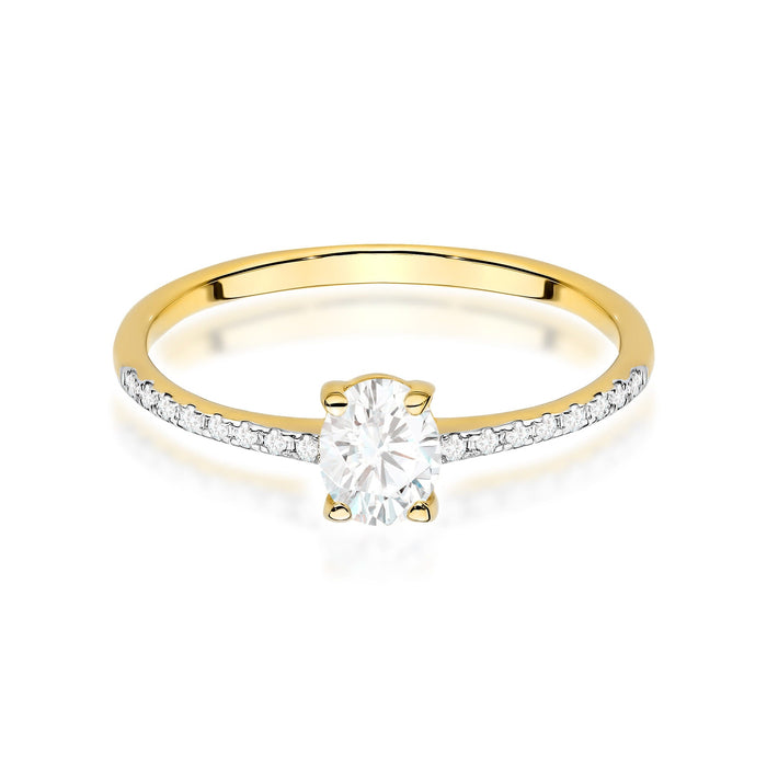 Inel Aur 14K cu Diamante Naturale Naturale 0.38 ct