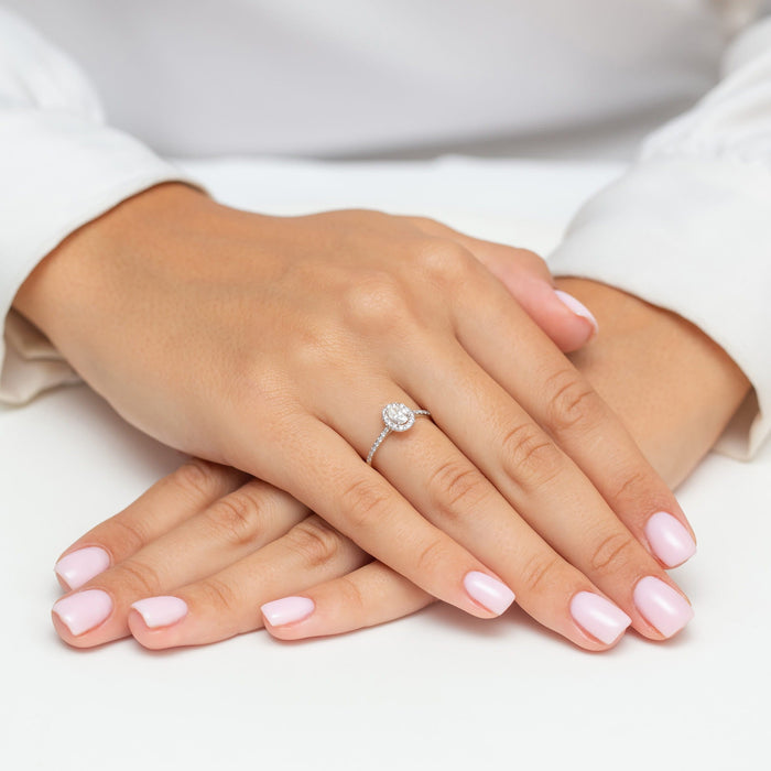 Inel Aur 14K cu Diamante Naturale 0.47 ct