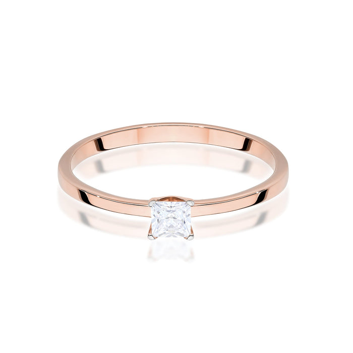 Inel Aur 14K cu Diamant Natural Natural 0.15 ct