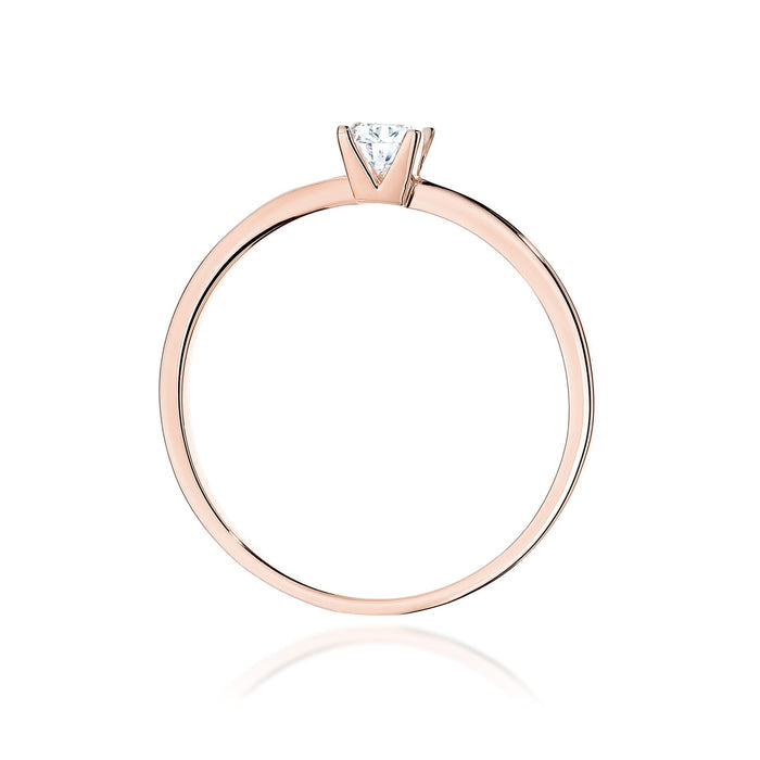 Inel Aur 14K cu Diamant Natural Natural 0.15 ct