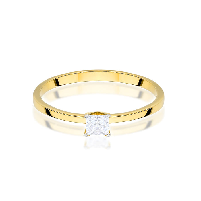 Inel Aur 14K cu Diamant Natural Natural 0.15 ct