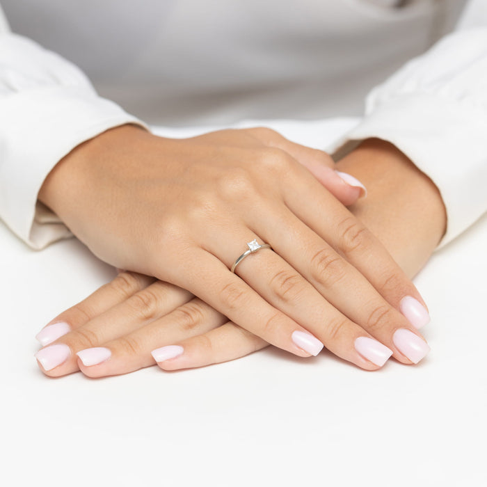 Inel Aur 14K W0587 Diamant Cultivat 0.30ct