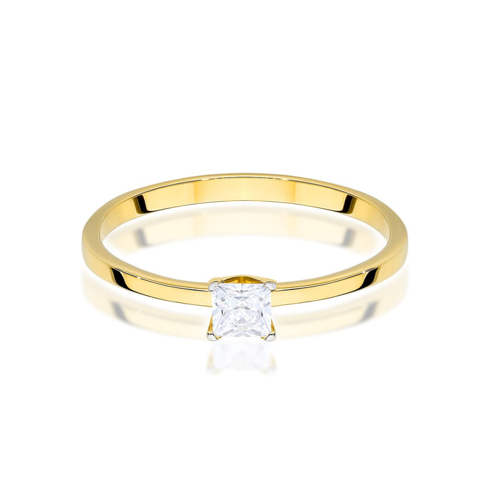 Inel Aur 14K W0587 Diamant Cultivat 0.30ct