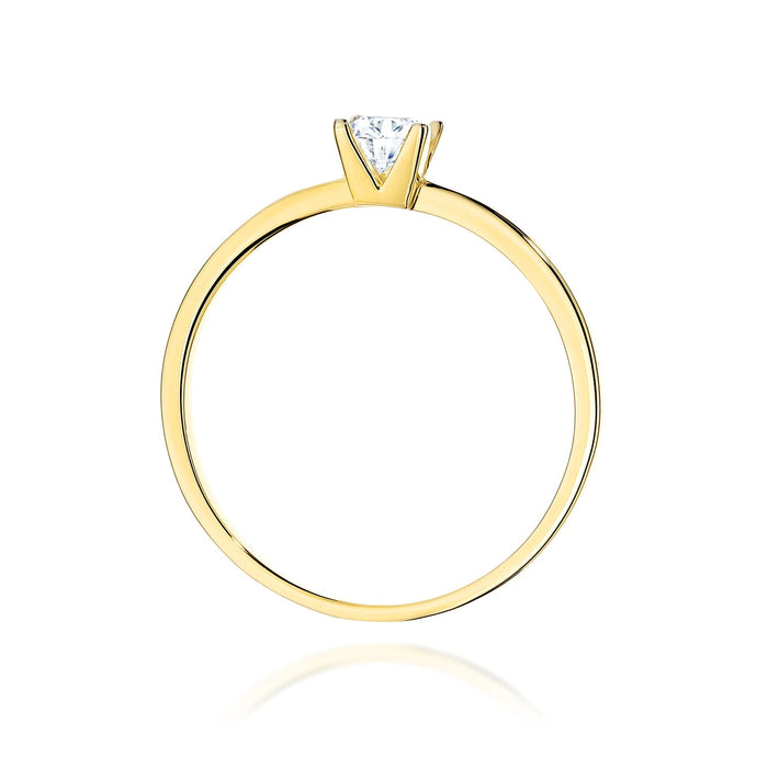 Inel Aur 14K W0587 Diamant Cultivat 0.30ct