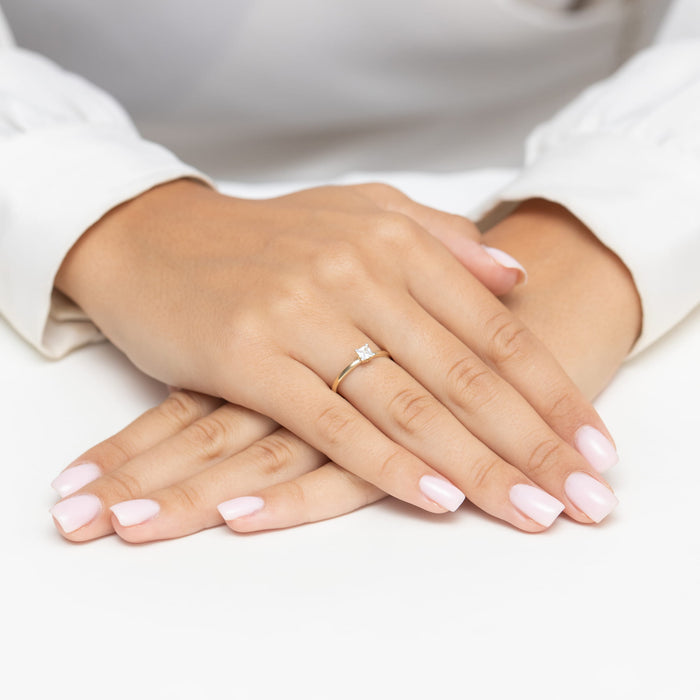 Inel Aur 14K W0587 Diamant Cultivat 0.30ct