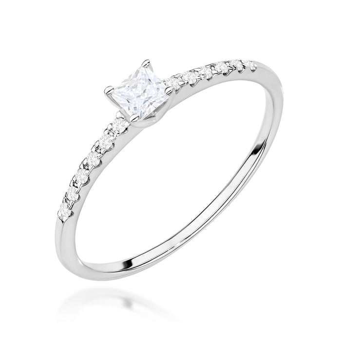 Inel Aur 14K cu Diamant Natural 0.15 ct
